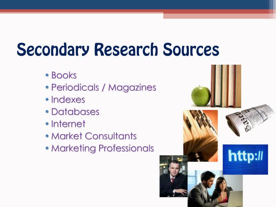 Picture depicting secondary sources 